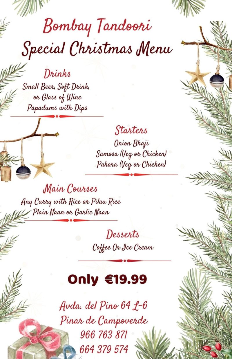 Indian Restaurant Campoverde Menu