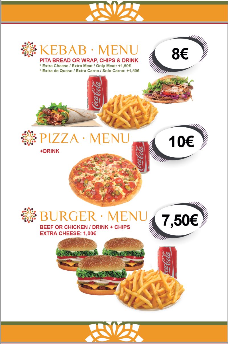 Indian Restaurant Special Menu